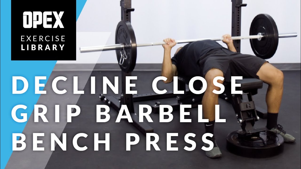 Decline Close Grip Bench Press For Triceps Youtube