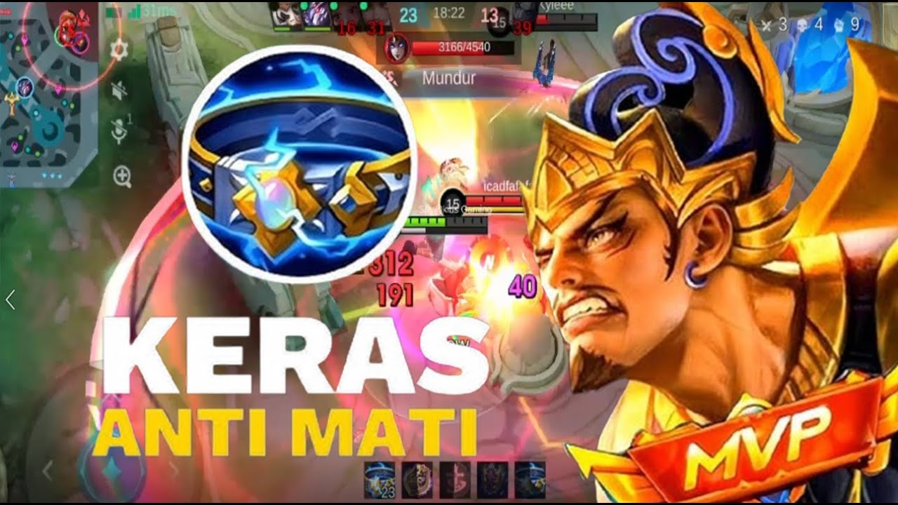 LING RONTOK DITIMPA GATOTKACA! BEST BUILD ITEM GATOTKACA TERSERAM KILLS 31 VS MIYA VS CHIP MLBB