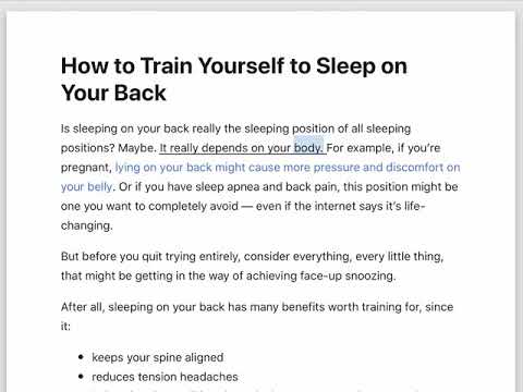 5 Steps to Sleeping on Your Back Every Night