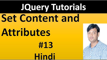 JQuery Tutorial For Beginners 13: Set Content and Attributes