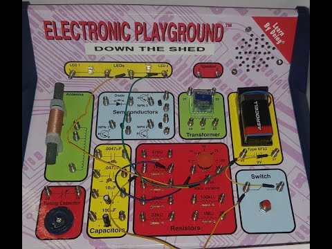 Elenco 50 in 1 electronic playground. project 2. DOWN-THE-SHED