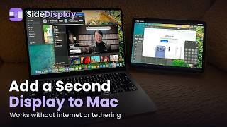 SideDisplay on macOS: Second Screen With No Internet (Hotspot · Screen Only) screenshot 1