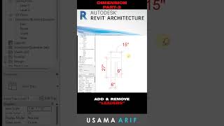 Dimension Settings in Revit Part-3 #shorts  #youtubeshorts  #revit #revitarchitecture