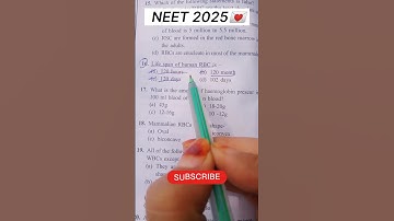 Neet Important Questions | NEET Biology#neet#shorts #aiims#mbbs #study#neet2024 #neet2025#motivation