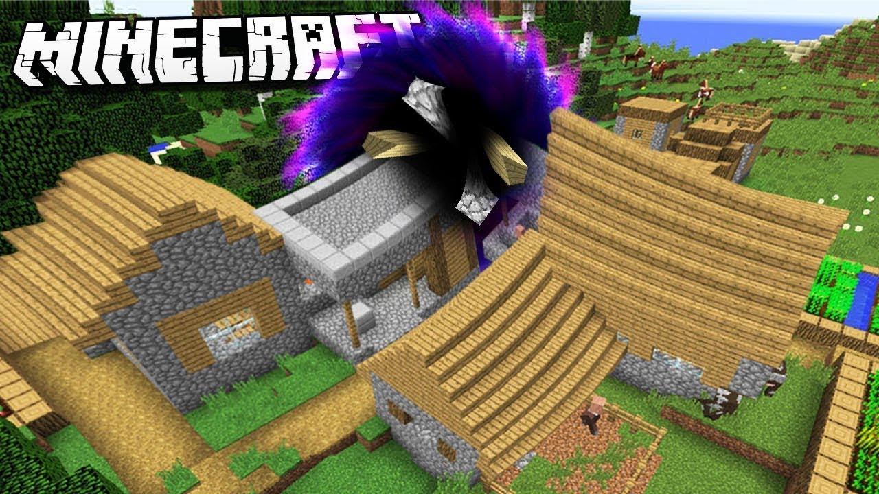 Minecraft But A Blackhole Grow Every Second || FALCOGNIAN || 