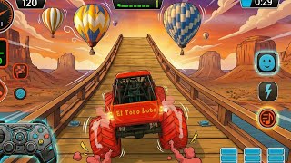 モンスタートラックチャレンジ：クレイジーなスタント、ジャンプ、クラッシュ！ | Android ゲームプレイ | Skeleton Play screenshot 1