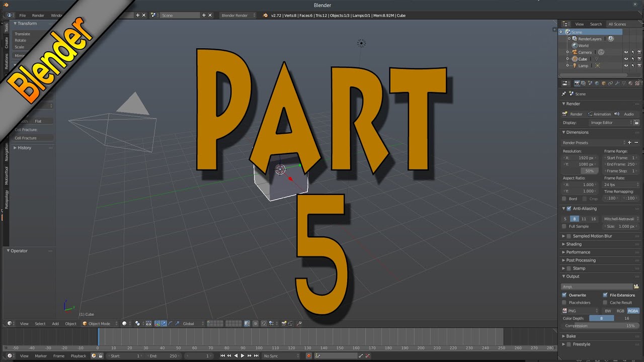 Getting started with Blender Part 5 | Blender - YouTube