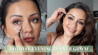 EVENING DINNER AND DRINKS HOLIDAY GRWM | GLOWY NATURAL SOFT GLAM MAKEUP screenshot 2
