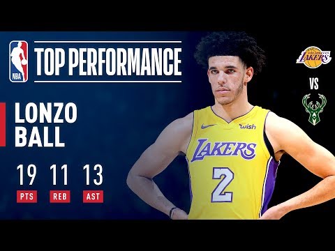 Lonzo Ball, Youngest Player in NBA HISTORY to Get a Triple-Double | November 11, 2017