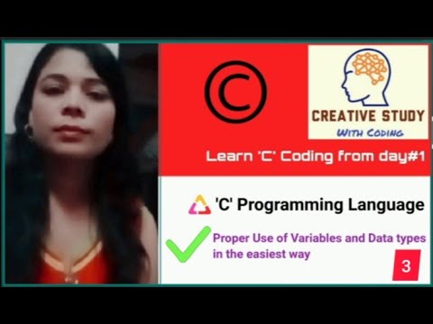 Concepts of Variables and data types in C with examples|By:Divya Goel #divyagoel