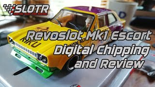 Revoslot Ford Escort Mk1  fitting a digital chip, running laps and review