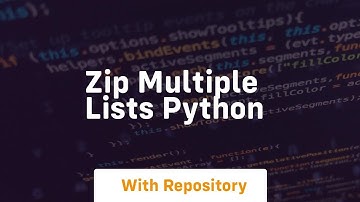 zip multiple lists python