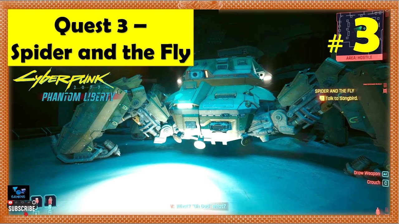 Cyberpunk 2077 Phantom Liberty - Spider and the Fly | Escort Myers, Defeat Chimera