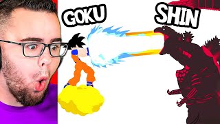 GOKU vs SHIN GODZILLA Fight Is INSANE!