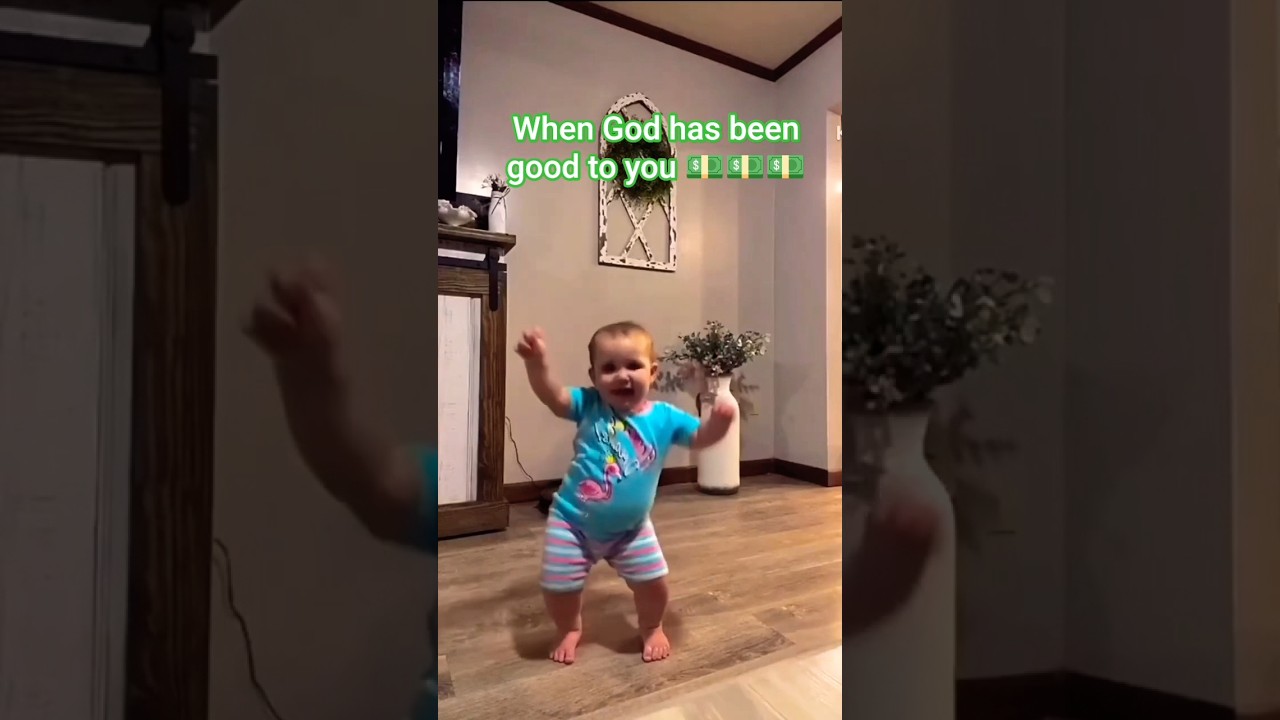 Baby victory dance 