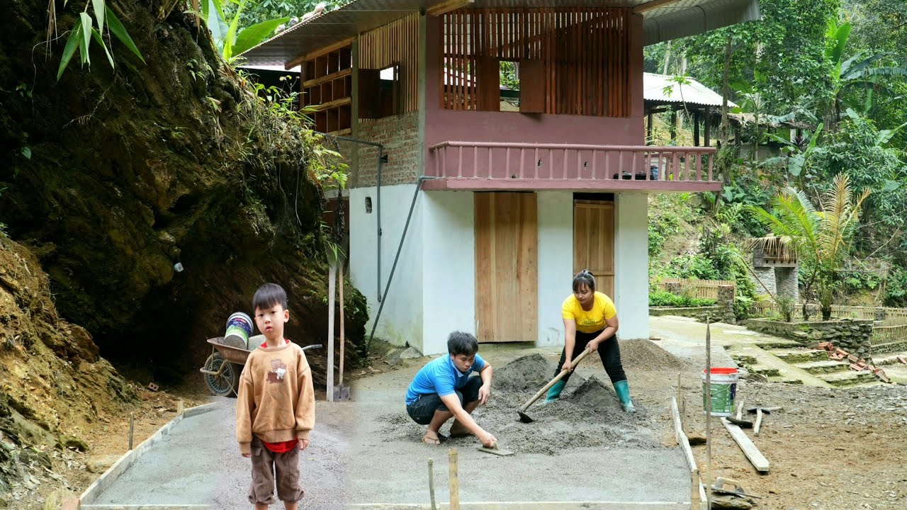 Binh’s Family Starts a New Project – Pouring the First Concrete Foundation - Chúc Tòn Bình