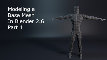 Modeling a Base Mesh in Blender 2.6 part 1