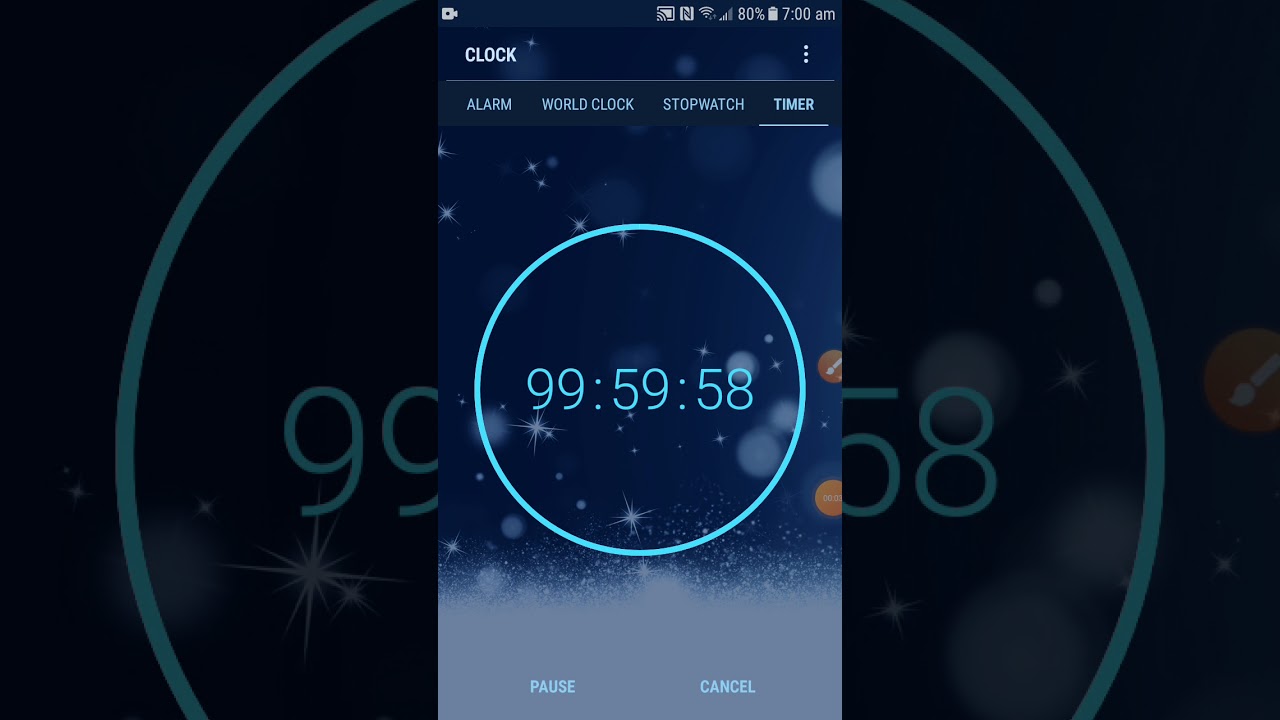 Setting a 99 Hour Timer...