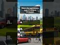 What is the most common mode of transport worldwide? #transport #quiz