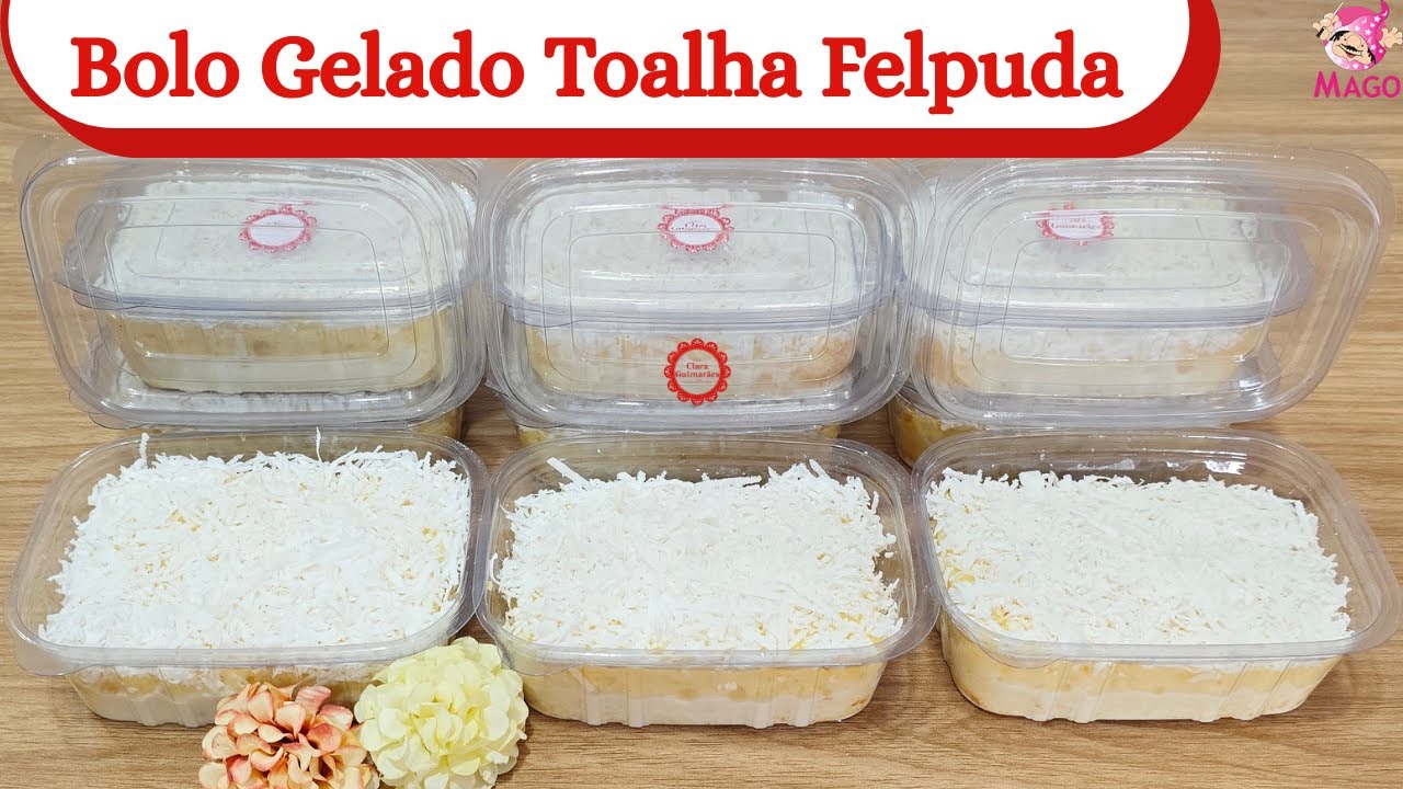 Bolo Gelado toalha Felpuda para vender no pote! Massa, calda, validade e precificação! (Mago)
