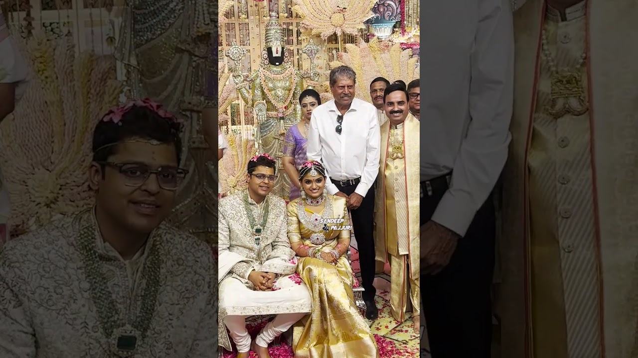 kapil dev attend the marriage ceremony GURUSWAMY NAIDU YERRAGUNTLA's Daughter Likhitha | saha media