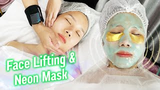 Asmr Ep.25 Face Lifting & Neon Mask