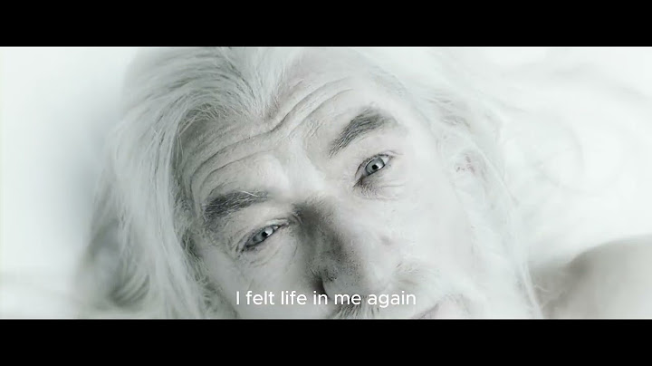 Gandalf tells how he defeated the Balrog, and how he survived.