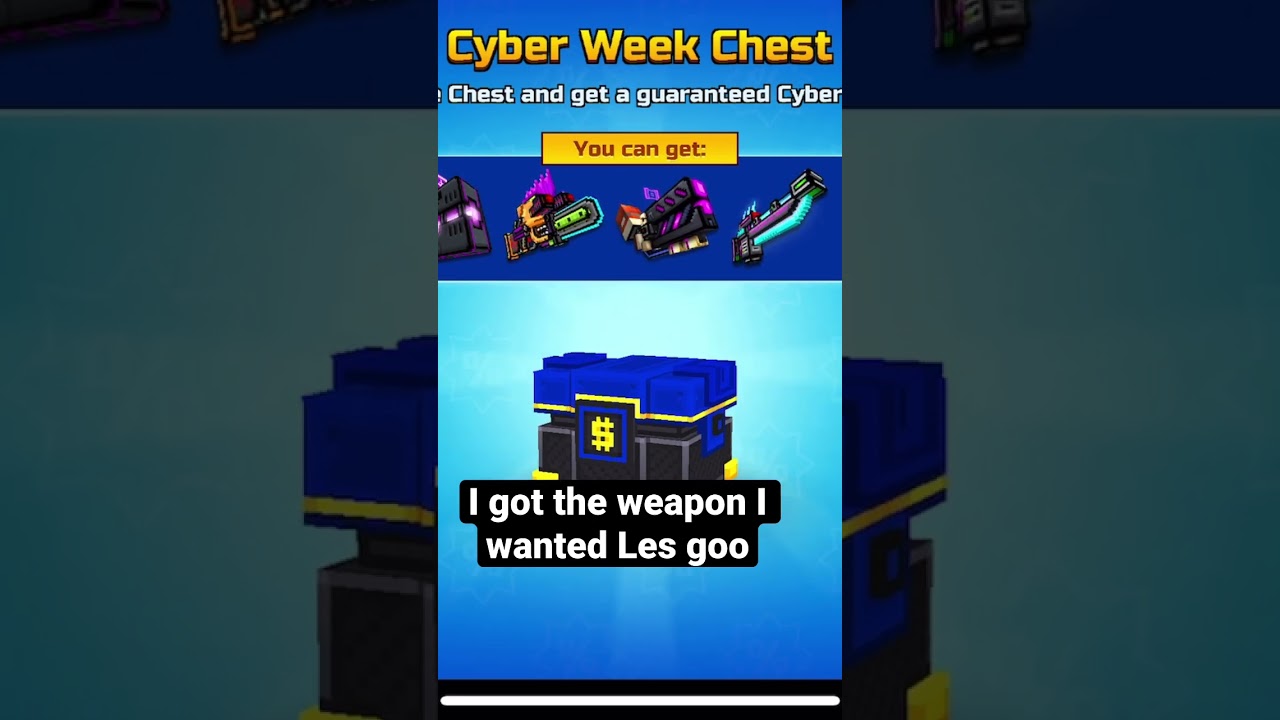 Pixel Gun 3D Cyber Week Chest || 
