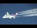 究極の機窓映像!!! ANAジャンボのラストフライトに突然現れた巨大旅客機タイ航空A380(日本語説明版）