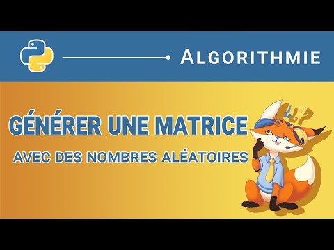 Vidéo: Comment générer une matrice aléatoire ?