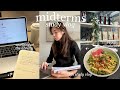 midterms vlog | VERY productive study days, working at the library &amp; get productive with me