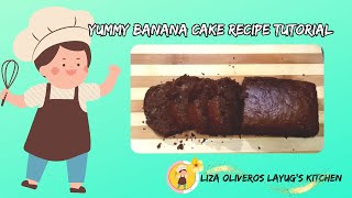 Homemade Banana Chocolate Cake Video Tutorial Bake Or Steam Liza Oliveros Layugs Kitchen