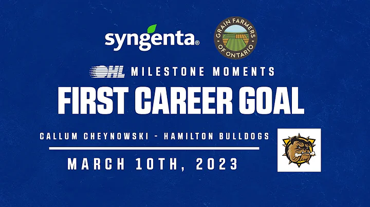 OHL Milestone | Callum Cheynowski | First Career G...