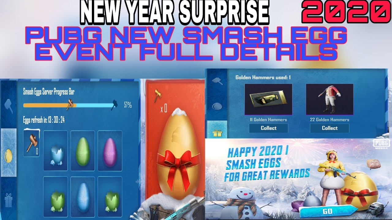 SMASH EGG PUBG NEW EVENT 2020 NEW YEAR SURPRISE