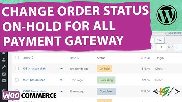 How to Set Order Status On Hold For All Payment Gateways using Custom Code in WooCommerce WordPress