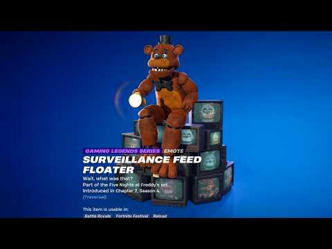 FNAF Emotes & Skins + FREE Skin - Fortnite