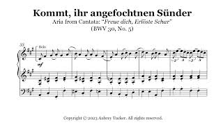 Organ: Kommt, ihr angefochtnen Sünder (Alto Aria) “Freue dich, Erlöste Schar” (BWV 30) - J.S. Bach