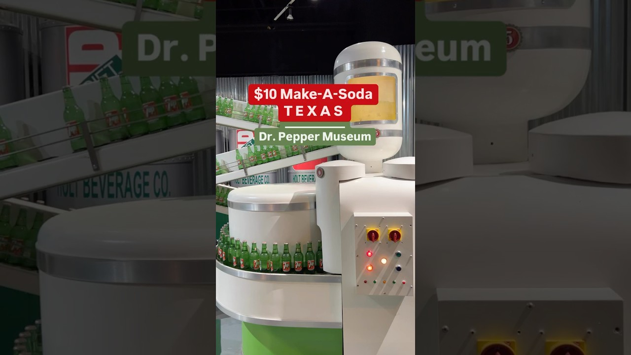 $10 Make-A-Soda experience at Dr Pepper Museum Texas