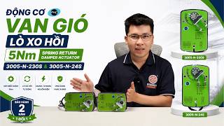 ĐỘNG CƠ VAN GIÓ LÒ XO HỒI PHC 5Nm | 3005-N-230S & 3005-N-24S | SPRING RETURN DAMPER ACTUATOR