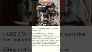 Electric panel in a corrosive environment. Know the code ! Subscribe! #inspector