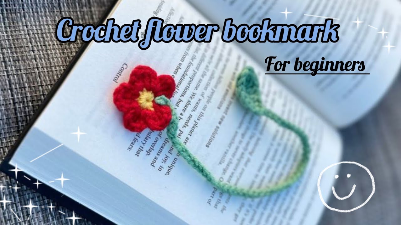 Crochet Flower Bookmark Tutorial in hindi ✨| Crochet for beginners | 