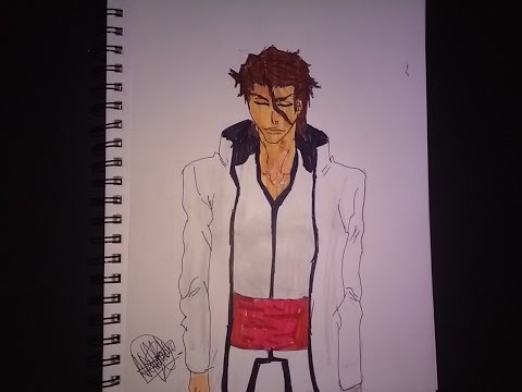 Como desenhar Sosuke Aizen Como dibujar um aizen sosu