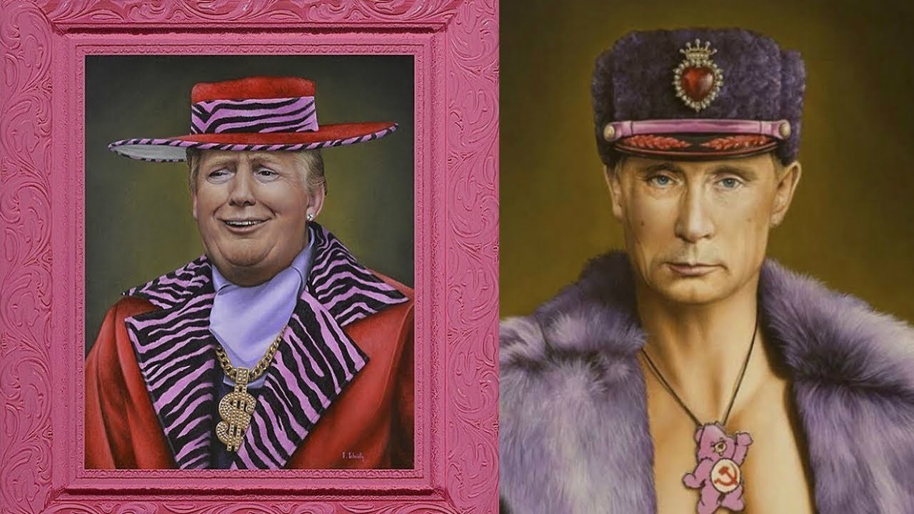 Artist Breaks The Traditional Masculinized Image Of Famous People Taking Them To Their Pink World - YouTube