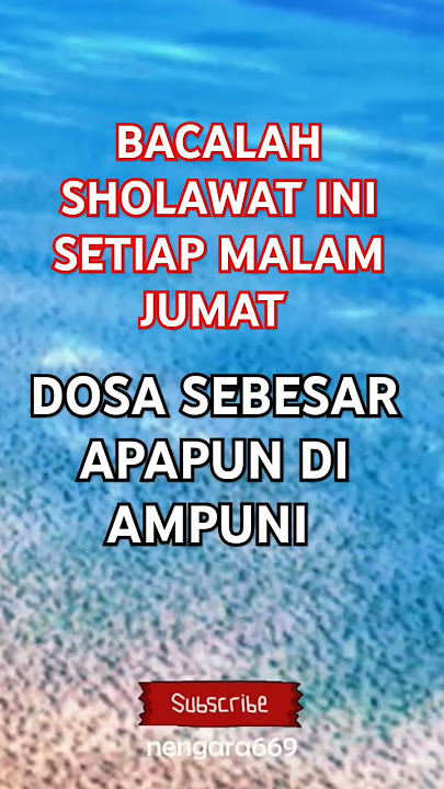 Bacalah sholawat ini setiap malam Jumat, dosa sebesar apapun diampuni #aamiin #allah #dzikir #shorts