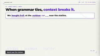 DET Fill in the Blanks: Choose the Right Word by Meaning | M01-L04