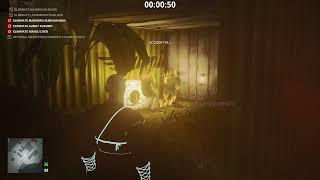 Agent 47 performs double fire accident kill using emetic gun, pistol and breaching charge....