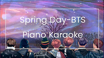 Spring Day Piano Karaoke With Lyrics Eng/Kor/Romanized