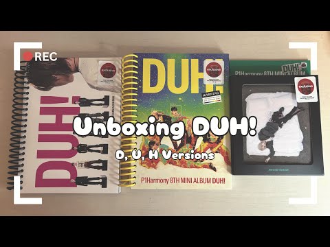 ♡Unboxing P1Harmonys 8th Mini Album DUH!♡D, U, & H Versions