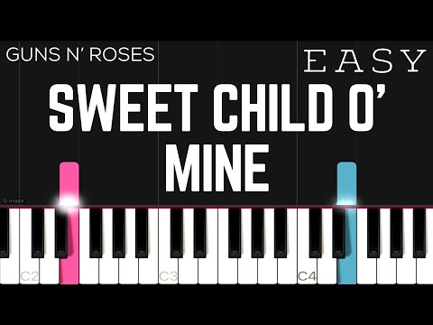 Guns N Roses - Sweet Child O Mine | Easy Piano Tutorial