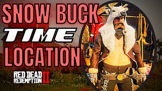 Legendary Snow Buck Location and Time RDR2